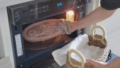 Korissa Bread Warmer + Basket - Bird Round 14 Korissa Bread Warmer + Basket - Bird Round