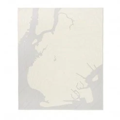 Haptic Lab Home Goods Brooklyn Map Throw Quilt