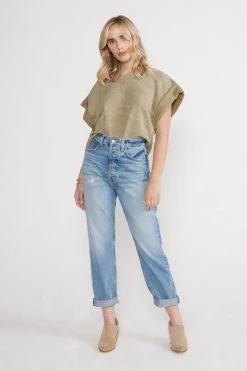 ÉTICA Bryce Pinch Waist Boyfriend Jeans - Canyon Reef New Arrivals