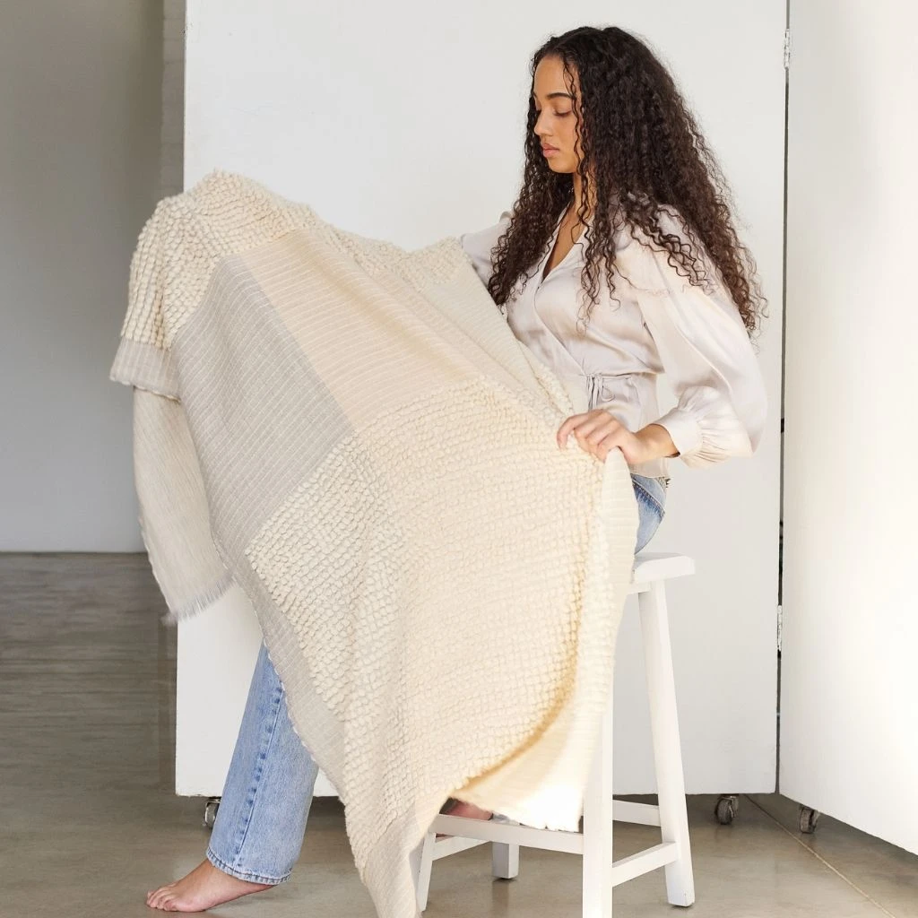 Studio Variously Home Goods Butterscotch Merino Throw Blanket 6 Studio Variously Home Goods Butterscotch Merino Throw Blanket