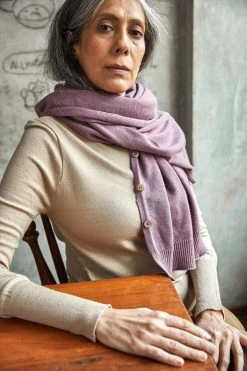 No Nasties Button Poncho Wrap Scarf