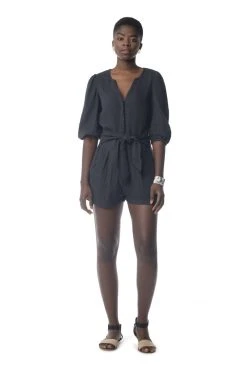 Synergy Organic Clothing Best Sellers Cadence Romper - Black