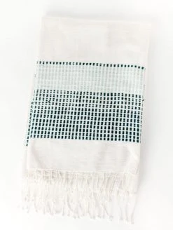 Creative Women Home Goods Camden Lightweight Blanket - Azure + Navy