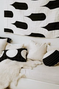 Anchal Canopy Throw Quilt - Charcoal