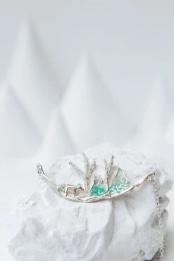 CÂPÂ Jewelry Tundra Landscape Recycled Necklace 10 CÂPÂ Jewelry Tundra Landscape Recycled Necklace