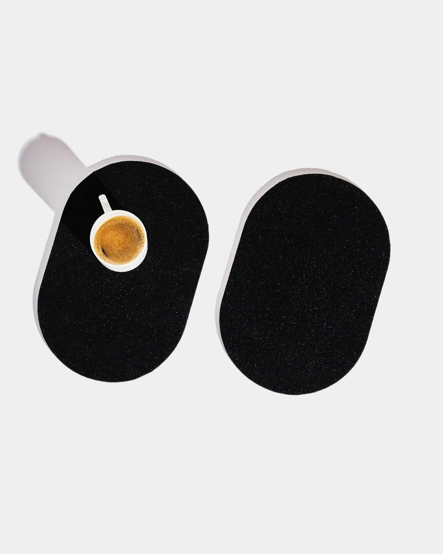 Slash Objects Office Accessories Capsule Recycled Rubber Trivet Duo - Black 3 Slash Objects Office Accessories Capsule Recycled Rubber Trivet Duo - Black
