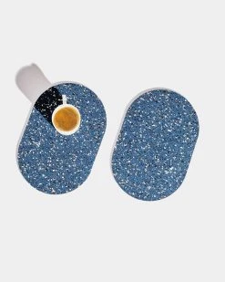 Slash Objects Home Goods Capsule Recycled Rubber Trivet Duo - Royal