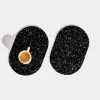 Slash Objects Capsule Recycled Rubber Trivet Duo - Speckled Black