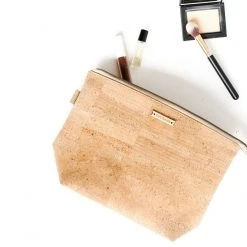 Carry Courage Adventurer Cork Cosmetics Bag - Natural Home Goods