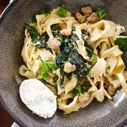 Carthage.Co Kitchen + Dining Zaghwan Stoneware Pasta Bowl Set