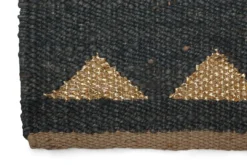 Casa Amarosa BIPOC Owned Dusk + Gold Triangle Jute Doormat