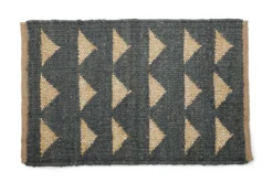 Casa Amarosa BIPOC Owned Dusk + Gold Triangle Jute Doormat