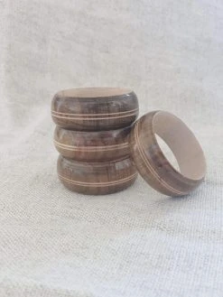 Ceremonia Wooden Napkin Ring Set Home Goods