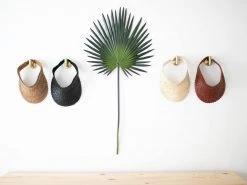 Ceremonia Accessories Palm Leaf Sun Visor - Black