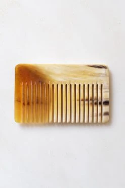 Hathorway Chai Horn Pocket Hair And Beard Comb - Light Horn Accessories