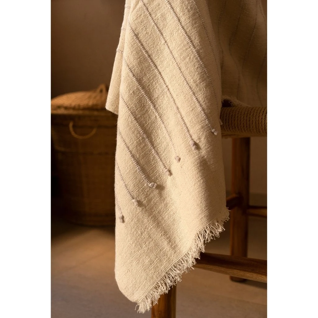 Studio Variously Chalk Merino Throw Blanket 20 Studio Variously Chalk Merino Throw Blanket