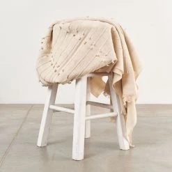 Studio Variously Chalk Merino Throw Blanket