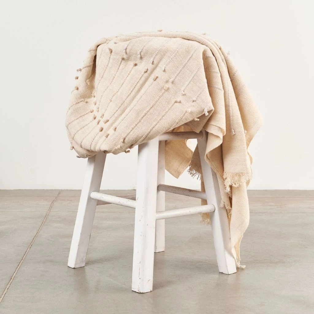 Studio Variously Chalk Merino Throw Blanket 3 Studio Variously Chalk Merino Throw Blanket