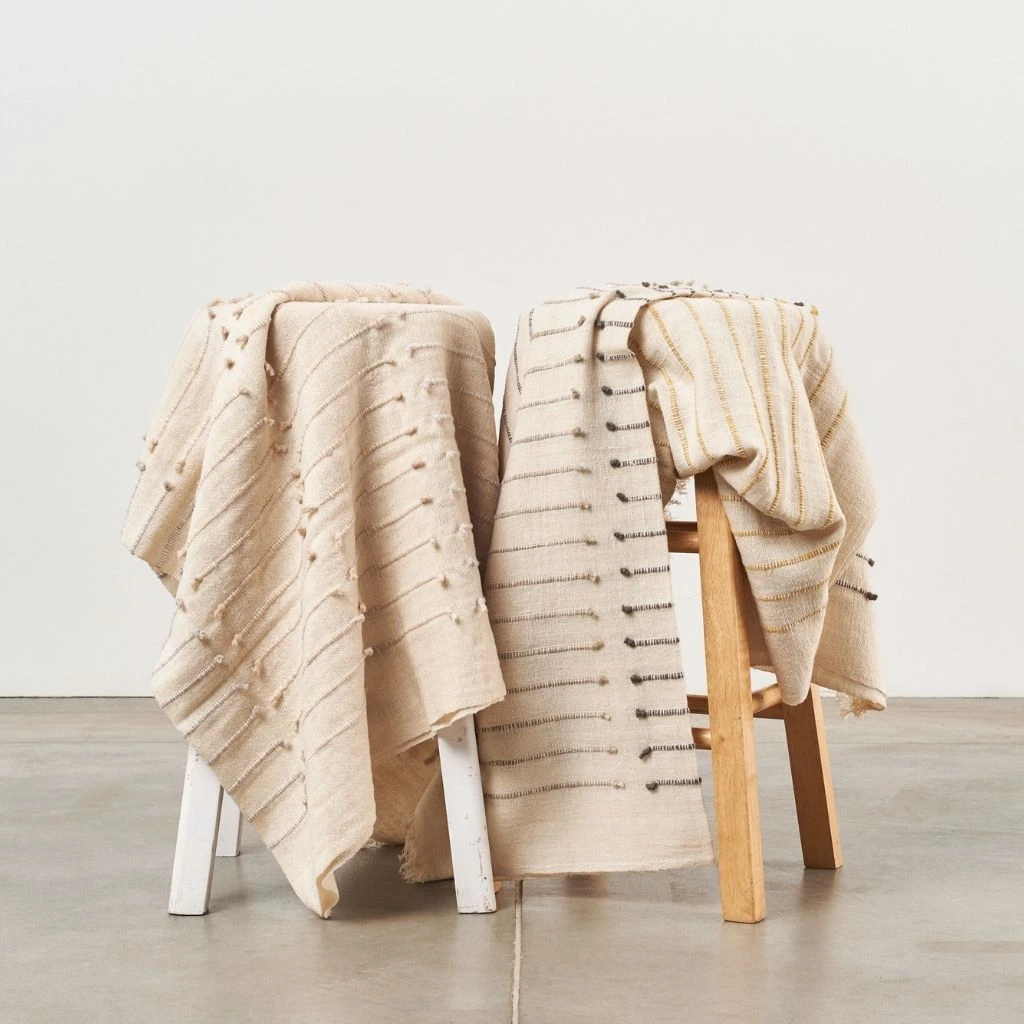 Studio Variously Chalk Merino Throw Blanket 21 Studio Variously Chalk Merino Throw Blanket