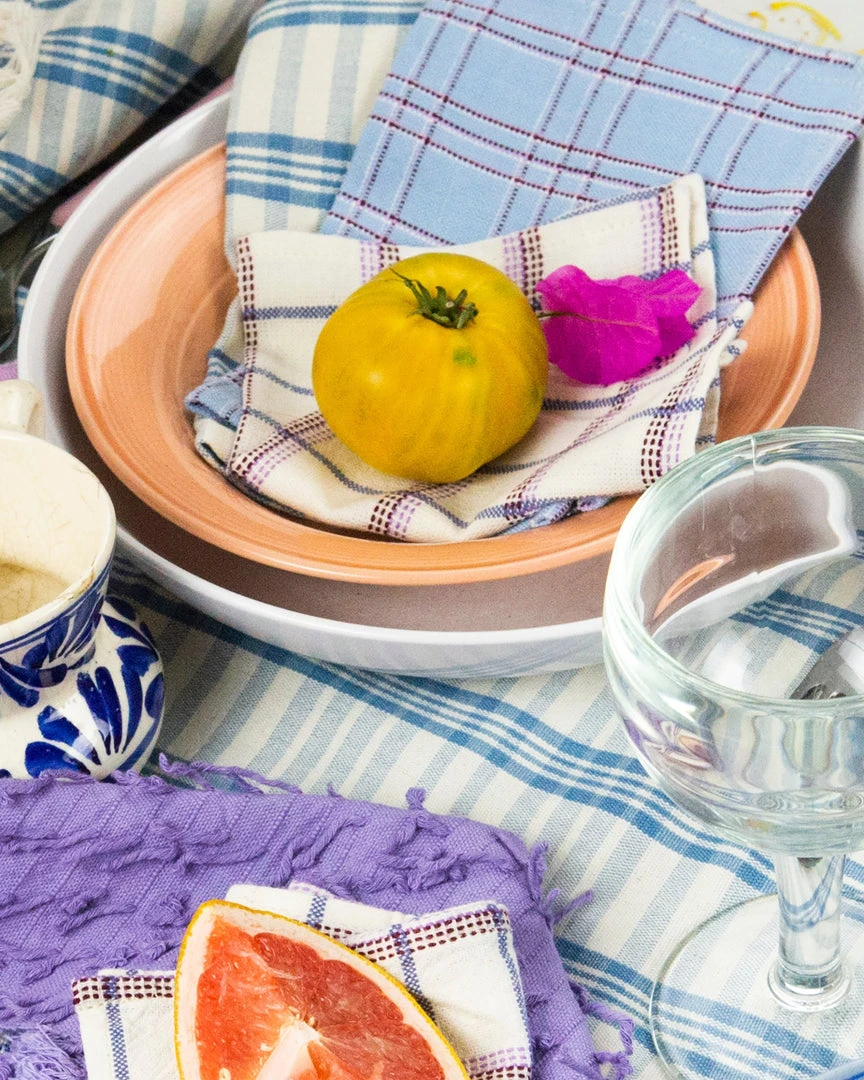 Archive New York Chiapas Plaid Cocktail Napkin Set Kitchen + Dining 7 Archive New York Chiapas Plaid Cocktail Napkin Set Kitchen + Dining