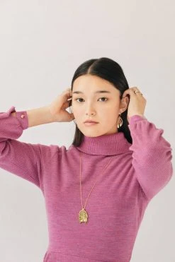 L.Greenwalt Jewelry Special Occasion Christmas Cactus Necklace