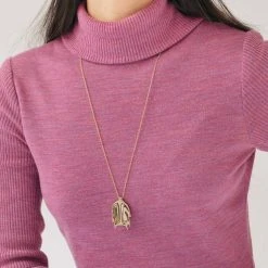 L.Greenwalt Jewelry Special Occasion Christmas Cactus Necklace