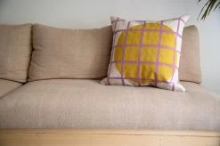 Leah Singh New Arrivals Circle Grid Reversible Throw Pillow Cover