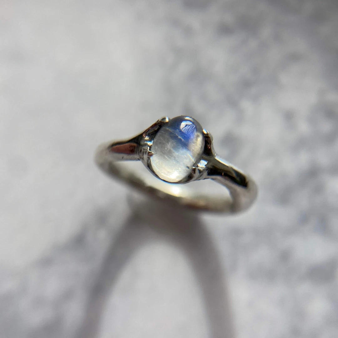 Iron Oxide Classic Oval Moonstone Ring 3 Iron Oxide Classic Oval Moonstone Ring