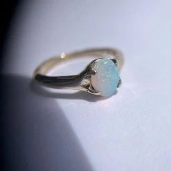 Iron Oxide Classic Oval Opal Ring