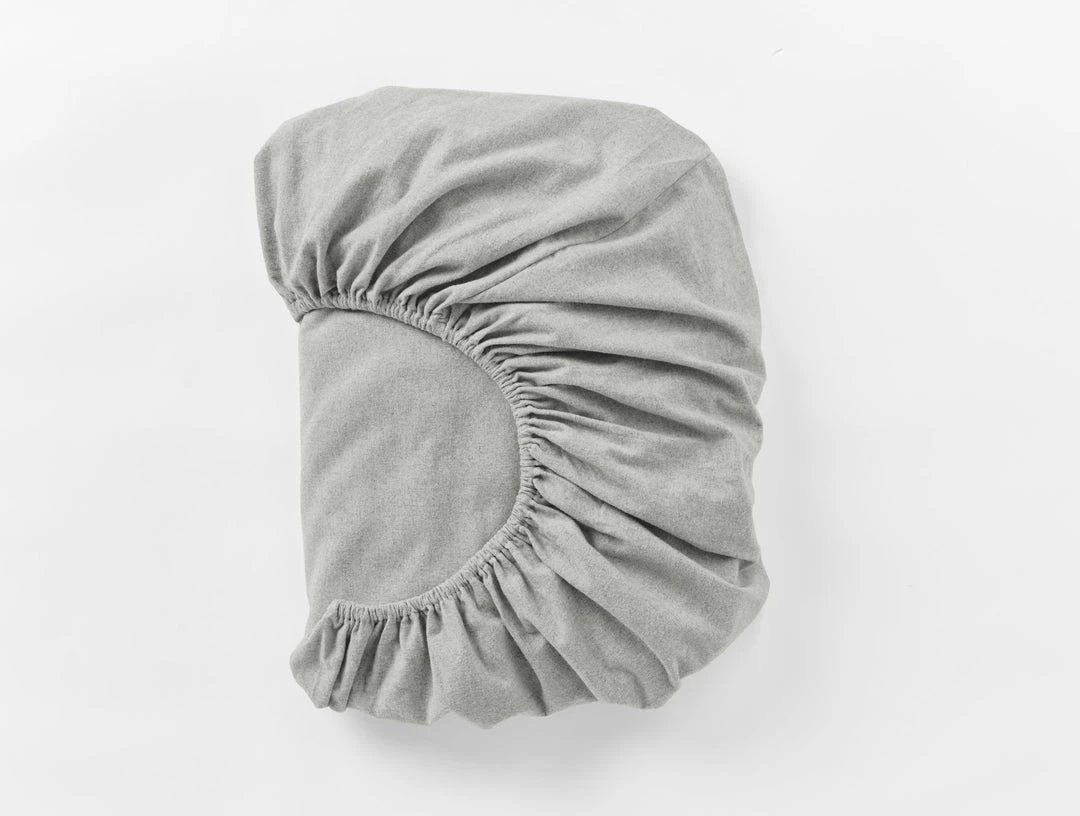 Coyuchi Home Goods Cloud Brushed Flannel Sheet Set - Pale Gray Heather 6 Coyuchi Home Goods Cloud Brushed Flannel Sheet Set - Pale Gray Heather