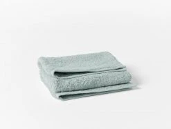 Coyuchi Cloud Loom Towels - Palest Ocean