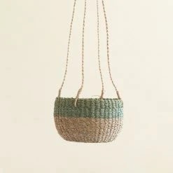 LIKHÂ Colorblock Hanging Planter Basket Home Goods