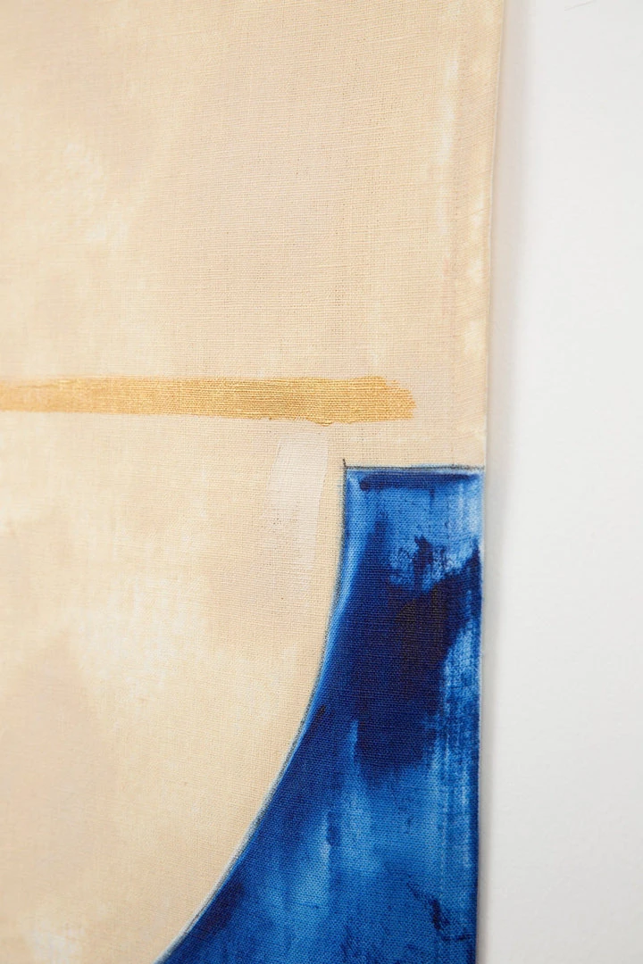 Conejo & Co Puente Wall Hanging - Oyster + Indigo 4 Conejo & Co Puente Wall Hanging - Oyster + Indigo