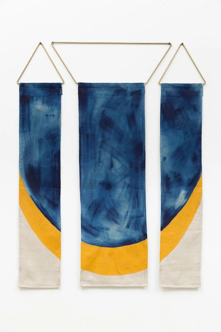Conejo & Co Zorro Wall Hanging - Blue, Yellow And Beige 3 Conejo & Co Zorro Wall Hanging - Blue, Yellow And Beige