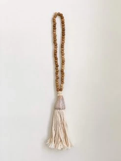 Ceremonia Conus Shell Beaded Tassel - Brown Best Sellers