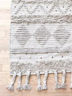 Amante Marketplace Cotton Shaggy Natural Rug