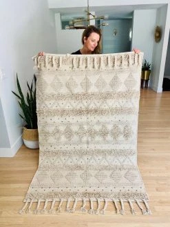 Amante Marketplace Cotton Shaggy Natural Rug