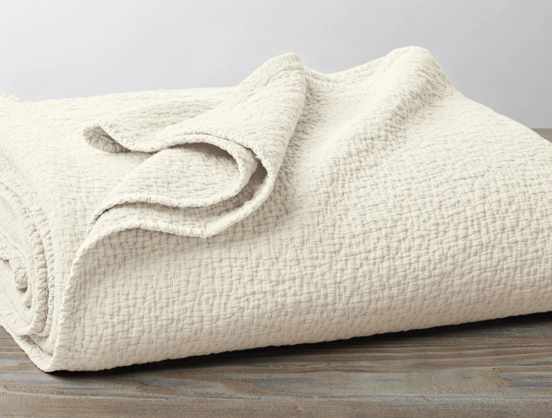 Coyuchi Cascade Matelasse Blanket - Undyed Home Goods 3 Coyuchi Cascade Matelasse Blanket - Undyed Home Goods