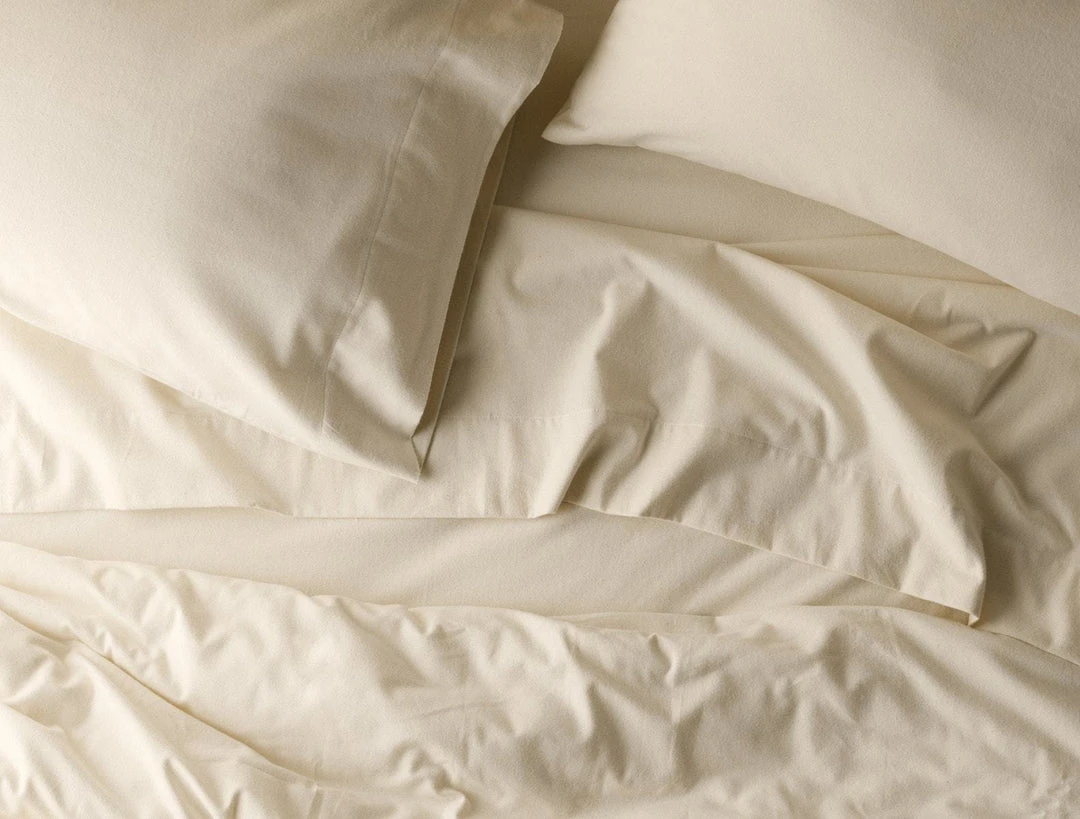 Coyuchi Cloud Brushed Flannel Sheet Set - Undyed 8 Coyuchi Cloud Brushed Flannel Sheet Set - Undyed
