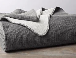 Coyuchi Cozy Cotton Baby Blanket - Charcoal Home Goods