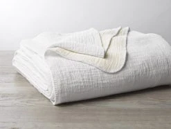 Coyuchi Cozy Cotton Blanket - Alpine White