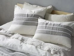 Coyuchi Home Goods Lost Coast Duvet Cover - Marine With Grays