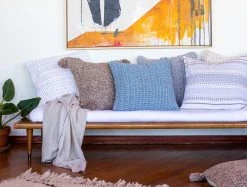 Coyuchi Home Goods Lost Coast Pillow Cover - Coral