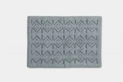 Coyuchi Home Goods Mosaic Canyon Bath Rug - Palest Ocean / Slate