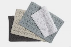 Coyuchi Mosaic Canyon Bath Rug - Undyed / Slate Home Goods