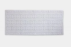 Coyuchi Mosaic Canyon Bath Runner - Alpine White / Fog