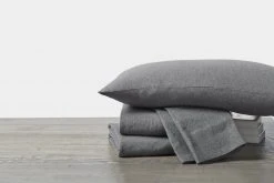Coyuchi Home Goods Jersey Envelope Pillowcase Set - Charcoal Heather 10 Coyuchi Home Goods Jersey Envelope Pillowcase Set - Charcoal Heather
