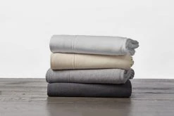 Coyuchi Jersey Envelope Pillowcase Set - Gray Heather