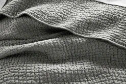 Coyuchi Pebbled Handstitched Euro Sham - Slate Home Goods
