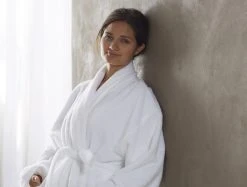 Coyuchi Cloud Loom Unisex Robe - Alpine White Home Goods